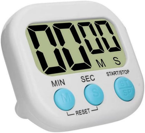 LCD Digital Kitchen Cooking Timer Count Down Up Clock Loud Alarm,Backing Stand Cooking Timers for Baking, Small Classroom Timer for Study...