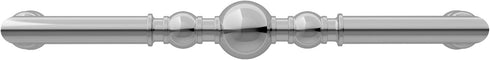 Richelieu Hardware BP8789192140 Firenze Collection 7 9/16-inch (192 mm) Center-to-Center Chrome Traditional Round Cabinet and Drawer Pull Handle f...