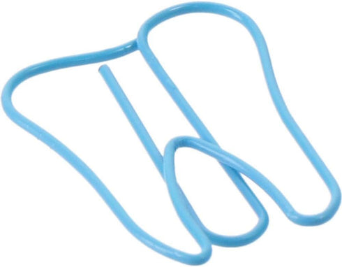 20PCS Blue Tooth Shape Paper Clips, Funny Large Binder File Clips Page Holder Bookmarks, for Home Office...