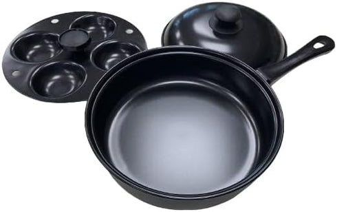 Fox Run Egg Pan, Non-stick Egg Poacher and Fry Pan Set...