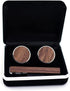 Fomissky Walnut Men's Cuff Links Tie Clip Set with Gifts Box, Personalized Wooden Cufflinks Tie Pin Business Wedding Accessories...