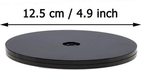 4.9 Inch Lazy Susan Swivel Plastic Turntable Rotating Heavy Duty Stand for Organizer Bins Potted Plants Spice Cabinets Crafts Table Lamps Model Ba...