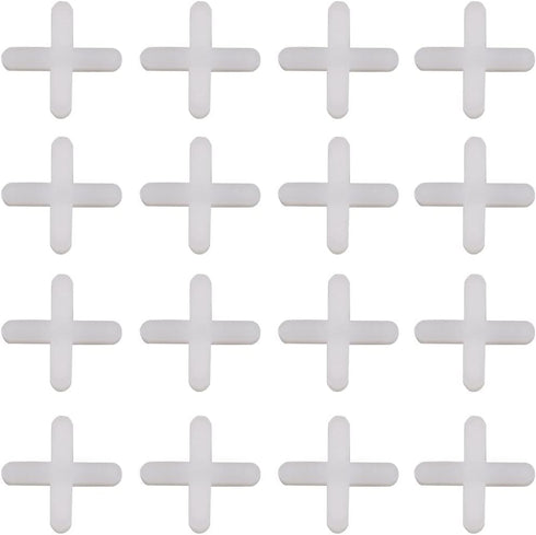 500 Pcs White Tile Spacers Tiles Leveler Spacers Tile Levelers Wall Floor Cross Spacers Tile Separators for Ceramic Tile and Stone Installation (2...