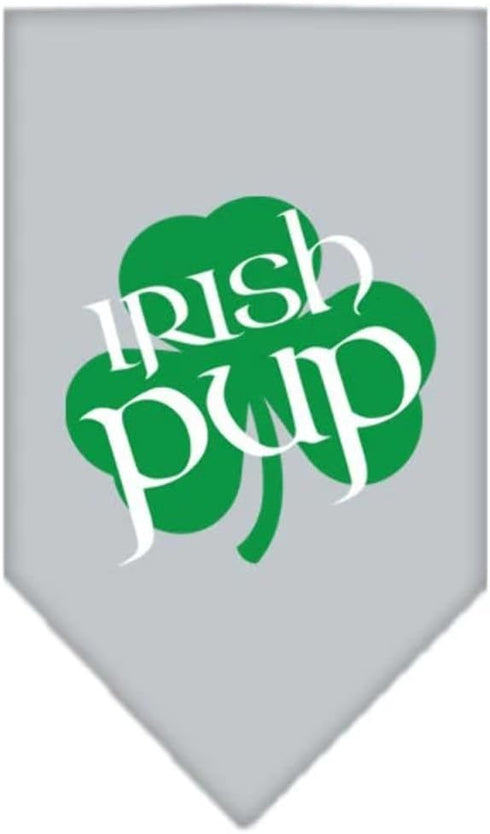 Pet and Dog Bandana Screen Printed, Irish Pup Black Large...