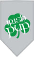 Pet and Dog Bandana Screen Printed, Irish Pup Black Large...