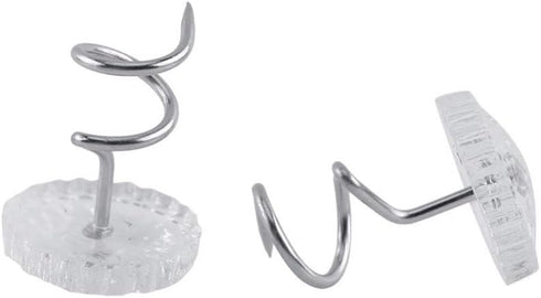 Sowaka 60 Pcs Twist Pins Upholstery Clear Heads Slip Cover Fasteners Headliner Pins for Sofa Car Van Home Furniture Hold Bed Skirt (60 pcs)...