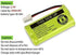 BT183342 BT166342 BT266342 BT283342 BT162342 BT262342 Cordless Phone Battery for AT&T CL4940 EL52300 CL80113 CL80111 CL80112 VTech CS6114 CS6419 C...