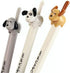 12-Pack Premium refillable&retractable cute dog gel pens,Fine Point 0.5mm black ink,12 pcs of fun pens...