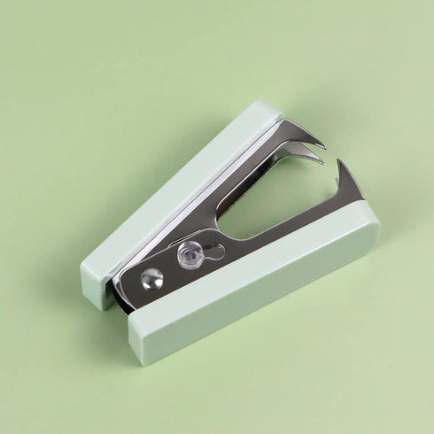 Clear Acrylic Stapler Mint Green Desktop Staple Remover Tool for Standard 24/6 or 26/6 Staples, Acrylic Office Desk Accessories for Women (Mint Gr...