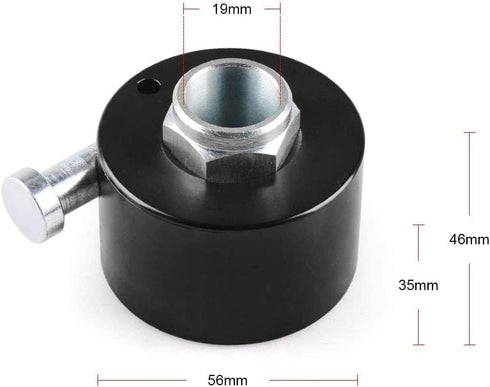 Steering Wheel Quick Hub Aluminum Release Disconnect Hub Adapter Kit 3/4" Shaft Size Blue...