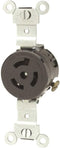 Leviton 4560 15 Amp, 250 Volt, NEMA L6-15R, 2P, 3W, Single Locking Receptacle, Industrial Grade, Grounding, Black......
