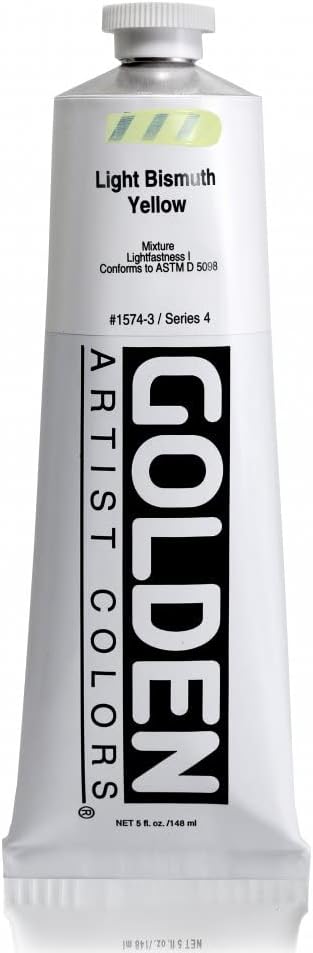Golden Artist Acrylic, 5 Ounce Tube, Light Bismuth Yellow (1574-3)...