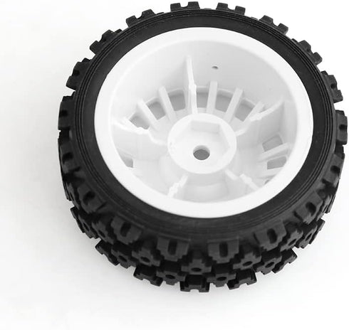 4Pcs Rubber Tire Plastic Wheel Tyre for Tamiya XV-01 XV01 TA06 TT-01 TT-02 PTG-2 RC Rally 1/10 RC Car Upgrades Parts Accessories...