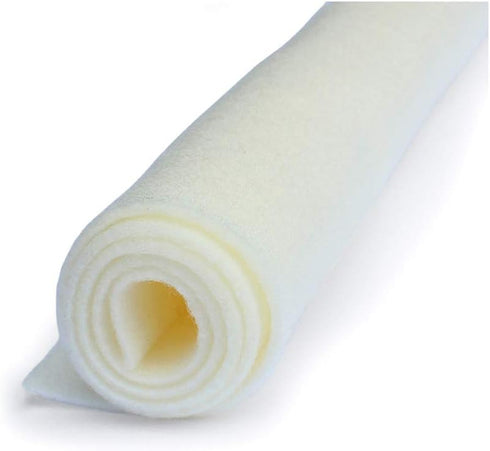 Eggshell - Creamy Off White - Acrylic Felt XL Craft Sheet - 1 12x18 inch Sheet...