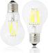 A19 4W Dimmable LED Edison Bulbs A60 E26/E27 Base LED Filament Bulbs for Bathroom Kitchen Living Room,4 Watts(40W Equivalent),Daylight White 6500K...