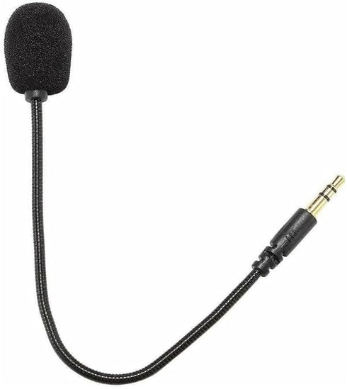 Black Headset Microphone Adjustable 360 Degrees Bendable Jack Headphone Controller Z5a5 Combined 3.5mm Game Gaming Mic to Mic Headsets Accessories...