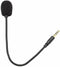 Black Headset Microphone Adjustable 360 Degrees Bendable Jack Headphone Controller Z5a5 Combined 3.5mm Game Gaming Mic to Mic Headsets Accessories...