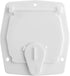 RV Square Electrical Cable Hatch for 30 Amp Cords (White)...