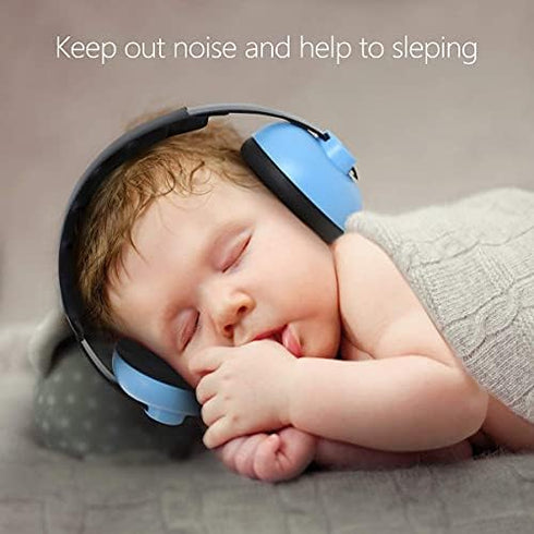 Noise Cancelling Headphones for Kids, Babies Ear Protection Earmuffs Noise Reduction for 0-3 Years Babies, Toddlers, Infant (Blue)...