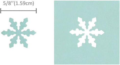 Bira Craft 5/8 inch Snowflake Shape, Christmas Punch, Lever Action Craft Punch for Paper Crafting Scrapbooking Cards...