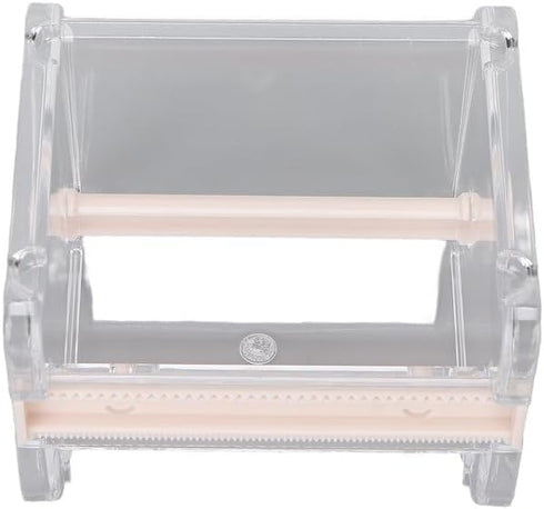 Transparent Visible Packaging Tape Dispenser Cutter Roll Tape Holder Organizer Desktop Office Tape Holder DIY Sticker Roll Tape Cutter Holder Stor...