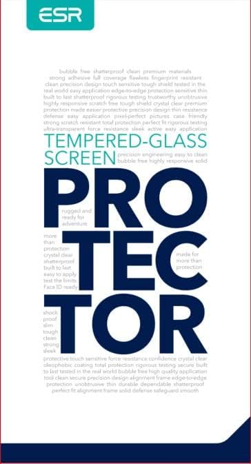 ESR 3 Pack for iPhone 14 / iPhone 13 / iPhone 13 Pro Screen Protector, Tempered-Glass Film with Easy Installation Frame, Military-Grade Protection...