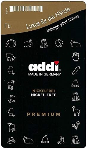 Addi Circular Knitting Needle, Metal, Silver, 3 mm...