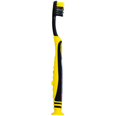 Colgate Batman Toothbrush for Children with Suction Cup, Kids 5+ Years Old, Extra Soft (Colors Vary) - Pack of 6...