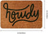 Howdy Door Mat Welcome Door Mat Absorbent Non-Slip Floor Mat Scraping Mud Mat 16x24...