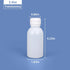 PE Plastic Food Grade Bottles, Wide Mouth Lab Reagent Bottle, Liquid/Solid Sample Seal Sample Storage Container Chemical Bottle (Translucent, 3.4o...