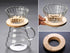 Roast'n Berry V60 Glass Coffee Dripper, Size 02, Bamboo...