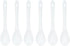 6 pcs Porcelain Egg Spoons Ceramic Spoons 4.7 inch Coffee Dessert Yogurt Tea Milky Tea White...