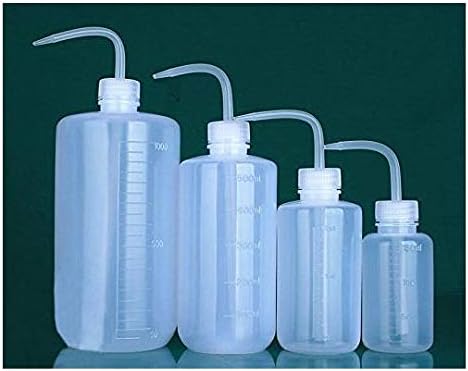 2Pcs 150ml 5oz Safety Wash Bottle with Bent Tip Narrow Mouth Plastic Squeeze Watering Containers Label Tattoo Wash Bottle...