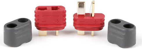 10 Pairs Amass T-Plug Connector Anti-Slip Male and Female Connector Adapters with Caps for RC LiPo Battery Motor ESC Controller...