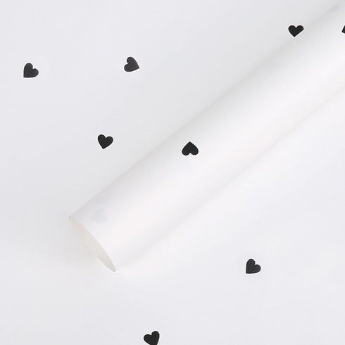 20 Sheets Solid Color Love Heart Flower Wrapping Paper,Waterproof Florist Bouquet Supplies,DIY Crafts,Gift Packaging or Gift Box Packaging, 22.8x2...