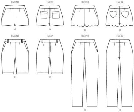 McCall Pattern Company M6930 Misses Shorts and Pants, Size A5...
