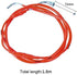 NIBBI High Performance Motorcycle Throttle Cable Adjustable GY6 Scooter Throttle Cable Flat Slide Carburetor Throttle Cable Red 185CM Fit Yamaha T...