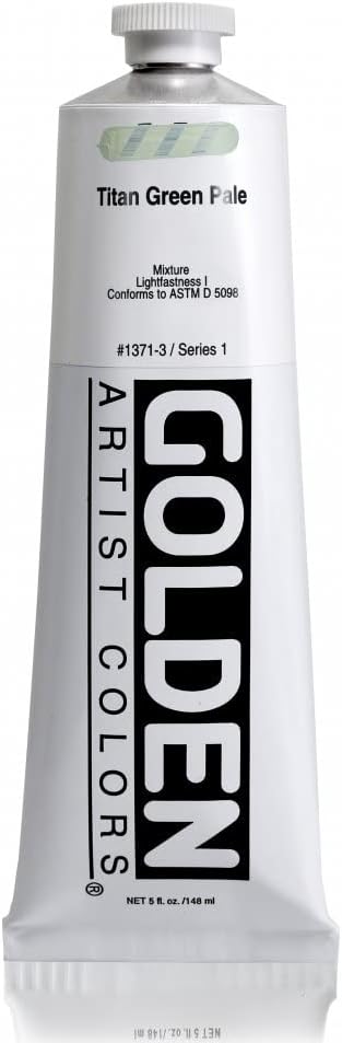 Golden Artist Acrylic, 5 Ounce Tube, Titan Green Pale (1371-3)...