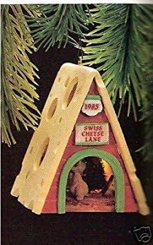 Hallmark Swiss Cheese Lane Magic Ornament dated 1985...