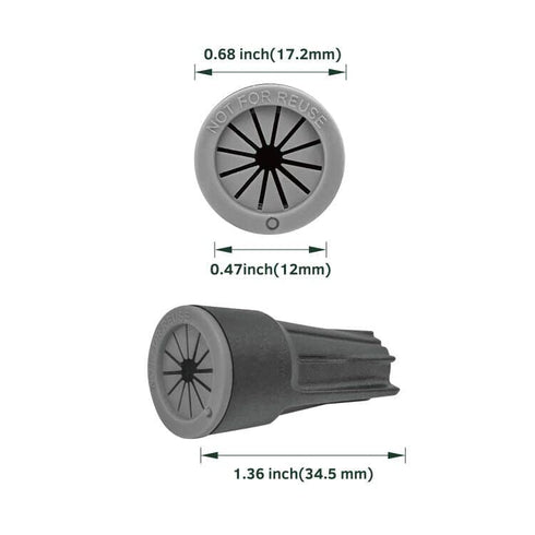 GKOLED 30PCS AWG #22-8 Waterproof Wire Connectors, Silicone Filled Outdoor Electrical Screw Terminals, Wire Splice Connector for LED Landscape Lig...