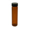 6-Pack of 3.75" inch / 8 Dram / 1 oz / 30 mL Amber Glass UV Resistant Sample Storage Cosmetic Herb Spice Specimen Container Vial w/Black Phenolic ...