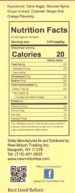 Amber Ginger Rock Candy (2-Pack)...