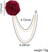 Rose Flower Brooch Pin Wedding Brooches for Men...