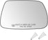 Senzeal Passenger Side Heated Mirror Glass Replacement for Jeep Grand Cherokee 2005 2006 2007 2008 2009 2010 Side Mirror Glass with Rear Holder 51...