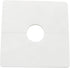 2pcs ABS Plastics Square Shaped Escutcheon Plates with 22mm Diameter Hole Wall-mounted Water Pipe Cover, White...