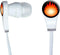 Graphics and More Fire Fireball Novelty In-Ear Headphones Earbuds - Non-Retail Packaging - White...