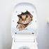 Pack of 2pcs Washroom Room WC Toilet Seat Stickers A Super Adorable Cat Animal Pattern 3D View PVC Wall Stickers Decor Decals Art Mural...