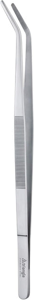 triangle Chef’s and Barbecue Tweezers - 13.8 in. (35 cm) - Stainless Steel Culinary Tweezers for Precise Grilling, Plating & Decorating - Dishwash...