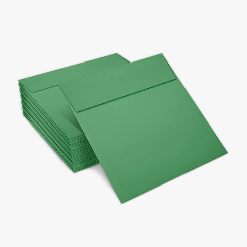 LUXPaper Square Invitation Envelopes | Peel & Press | 6 1/2" x 6 1/2" | Holiday Green | 80lb. Text | 50 Qty...