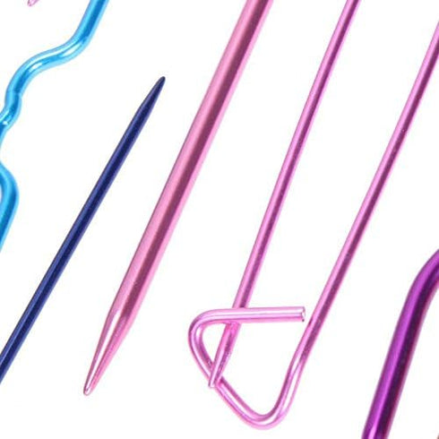 Zuoyou 9PCS Aluminum Knit Holders Cable Stitch Knitting Needles Set Markers Locking Stitch Seam DIY Crafts Sewing Knitting Tools......